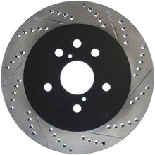 Load image into Gallery viewer, StopTech Power Slot 06-11 Lexus GS Series / 06-12 IS350 Rear Left Drilled & Slotted Rotor