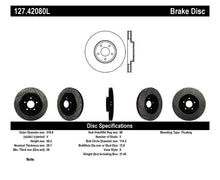 Load image into Gallery viewer, StopTech 06-07 350Z / 05-07 G35 exp Sport/ 06-07 G35X SportStop Slotted & Drilled Front Left Rotor