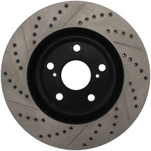 Load image into Gallery viewer, StopTech 07-09 Lexus ES 250/ES 300/ ES330/ES350 SportStop Slotted & Drilled Left Front Rotor
