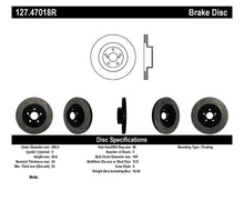 Load image into Gallery viewer, StopTech 02-10 Subaru WRX Slotted & Drilled Right Front Rotor (exc. STi)