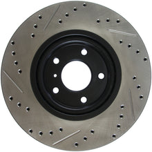 Load image into Gallery viewer, StopTech 06-07 350Z / 05-07 G35 exp Sport/ 06-07 G35X SportStop Slotted & Drilled Front Left Rotor