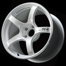 Load image into Gallery viewer, Advan TC4 17x8.0 +38 5-114.3 Racing White Metallic & Ring Wheel