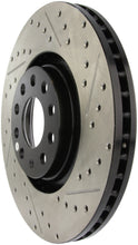 Load image into Gallery viewer, StopTech 05-06 Audi A4 Quattro/ 02-04 A6 Quattro / 99-02 S4 Front Left Slotted & Drilled Rotor