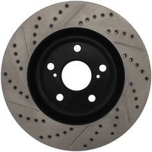 Load image into Gallery viewer, StopTech 07-09 Lexus ES 250/ES 300/ ES330/ES350 SportStop Slotted & Drilled Left Front Rotor
