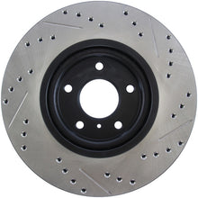 Load image into Gallery viewer, StopTech 06-07 350Z / 05-07 G35 exp Sport/ 06-07 G35X SportStop Slotted & Drilled Front Right Rotor