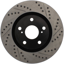 Load image into Gallery viewer, StopTech 07-09 Lexus ES 250/ES 300/ ES330/ES350 SportStop Slotted & Drilled Left Front Rotor