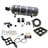 Nitrous Express Dry Dual Stage Billet Crossbar Plate System 100-1000hp (4500Flange) w/12lb Bottle