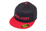 Falcon Shocks 2-TONE FLAT VISOR HAT – BLACK/RED –SM/MD