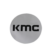 Load image into Gallery viewer, KM704 CAP SNAP IN - CHROME BLACK LOGO