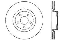 Load image into Gallery viewer, StopTech Power Slot 05-07 Cadillac XLR / 06-09 Chevy Corvette Front Right Drilled & Slotted Rotors