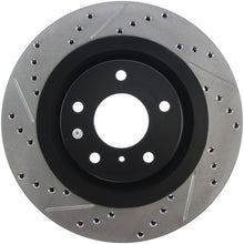 Load image into Gallery viewer, StopTech 06-07 350Z / 05-07 G35 exp Sport/ 06-07 G35X SportStop Slotted & Drilled Front Right Rotor