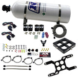 Nitrous Express Dry Quad Stage Billet Crossbar Plate System 100-2000hp (4500 Flange) w/15lb Bottle