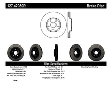 Load image into Gallery viewer, StopTech 06-07 350Z / 05-07 G35 exp Sport/ 06-07 G35X SportStop Slotted & Drilled Front Right Rotor