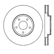 Load image into Gallery viewer, StopTech 06-07 350Z / 05-07 G35 exp Sport/ 06-07 G35X SportStop Slotted & Drilled Front Right Rotor