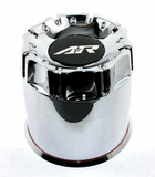 American Racing AR CAP CHROME PUSH THRU PLASTIC SHORT