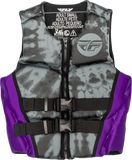 Fly Racing Wmn'S Neoprene Flotation Vest Purple/Grey/Black Md