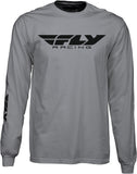 Fly Racing Fly Corporate L/S Tee Grey Lg