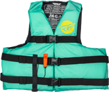 Fly Racing Nylon Flotation Vest Seafoam Green/Yellow Lg/Xl