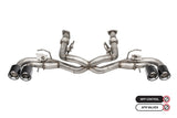 Corsa 2020-2025 Chevrolet Corvette C8 RWD 3in Valved Cat-Back Delete w/ NPP w/4.5in CF PolishedTips