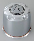 American Racing AR CAP 5.15'' SILVER PUSH THRU 5 SCALLOP
