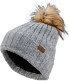 Fly Racing Fly Women'S Snow Pom Beanie Heather Grey