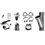 Granatelli Motorsports Electronic Exhaust Cutout Systems - Aluminized Mild Steel - Slip Fit