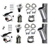 Granatelli Motorsports Electronic Exhaust Cutout Systems - Aluminized Mild Steel - Slip Fit