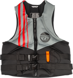 Fly Racing Neoprene Flotation Vest Black/Grey/Red 2x