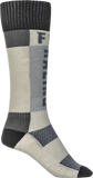 Fly Racing Mx Socks Thick Grey/Black Lg/Xl