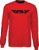 Fly Racing Fly Corporate L/S Tee Red Sm
