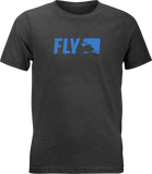 Fly Racing Fly Youth Primary Tee Charcoal Yl