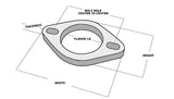 Vibrant Performance 2-Bolt Stainless Steel Exhaust Flange 2.5in