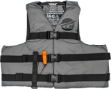 Fly Racing Nylon Flotation Vest Grey/Black 2x