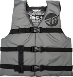 Fly Racing Youth Flotation Vest Grey/Black