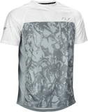 Fly Racing Super D Jersey Light Grey Camo/White Sm