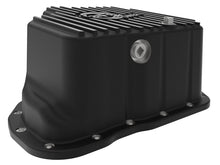 Load image into Gallery viewer, aFe 011-16 GM Diesel Trucks V8-6.6L LML Engine Oil Pan Black POWER Pro Series w/ Machined Fins
