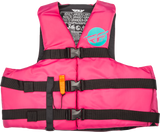 Fly Racing Nylon Flotation Vest Neon Pink/Teal 2x