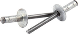 Allstar Performance Med Hd Rivet Silver 250pk Multi Grip Alum