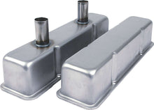 Load image into Gallery viewer, Allstar Performance Valve Covers SBC Steel Raw w/Tubes