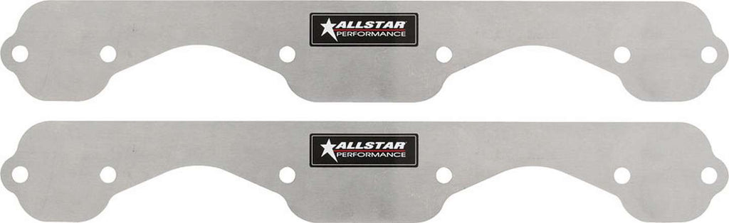 Allstar Performance Exhaust Block Off Plates SBC Standard Aluminum