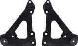 Allstar Performance Front Motor Plate 2pc w/ Bushings Black