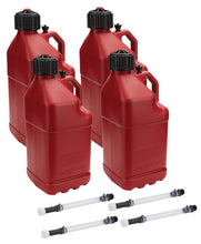 Load image into Gallery viewer, Allstar Performance Utility Jug 5 Gal w/ Filler Hose Red 4pk
