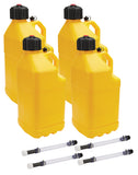 Allstar Performance Utility Jug 5 Gal w/Filler Hose Yellow