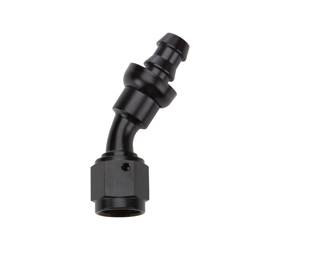 Allstar Performance Pushlock Hose End Black 30 Deg Elbow -6