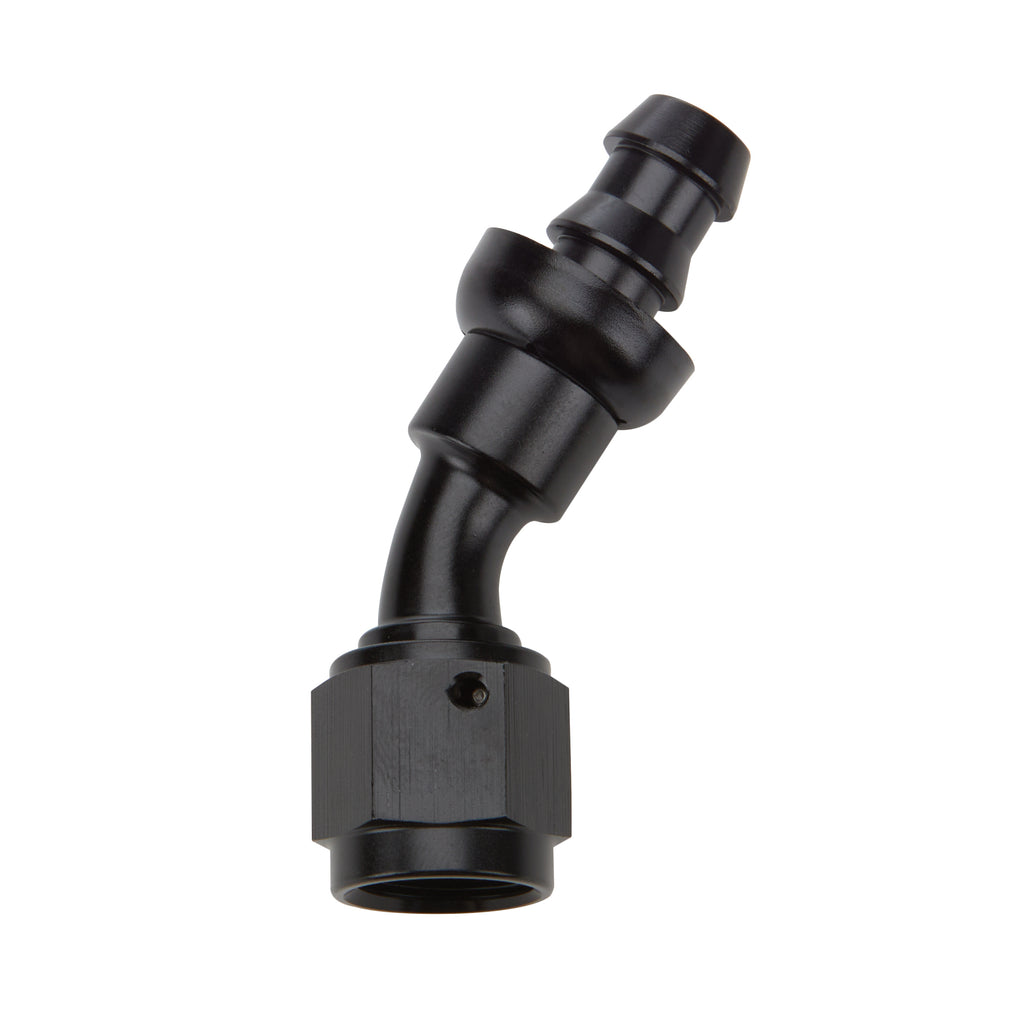 Allstar Performance Pushlock Hose End Black 30 Deg Elbow -12
