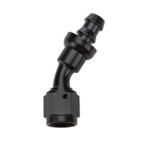 Allstar Performance Pushlock Hose End Black 30 Deg Elbow -12