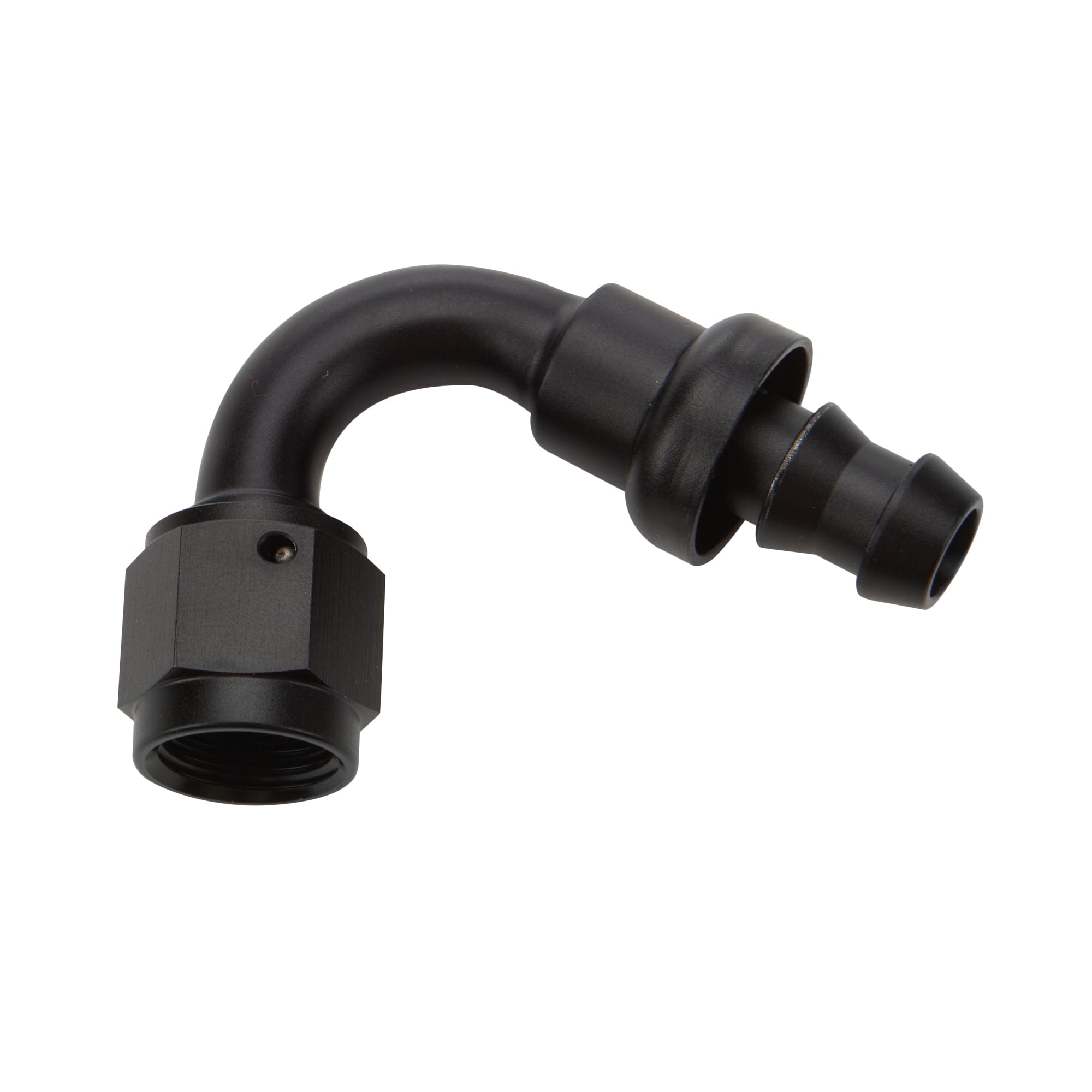 Allstar Performance Pushlock Hose End Black 120 Deg Elbow -12