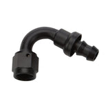 Allstar Performance Pushlock Hose End Black 120 Deg Elbow -12