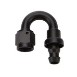 Allstar Performance Pushlock Hose End Black 180 Deg Elbow -16