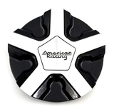American Racing AR921 CAP SNAP IN - GLOSS BLACK MACHINED